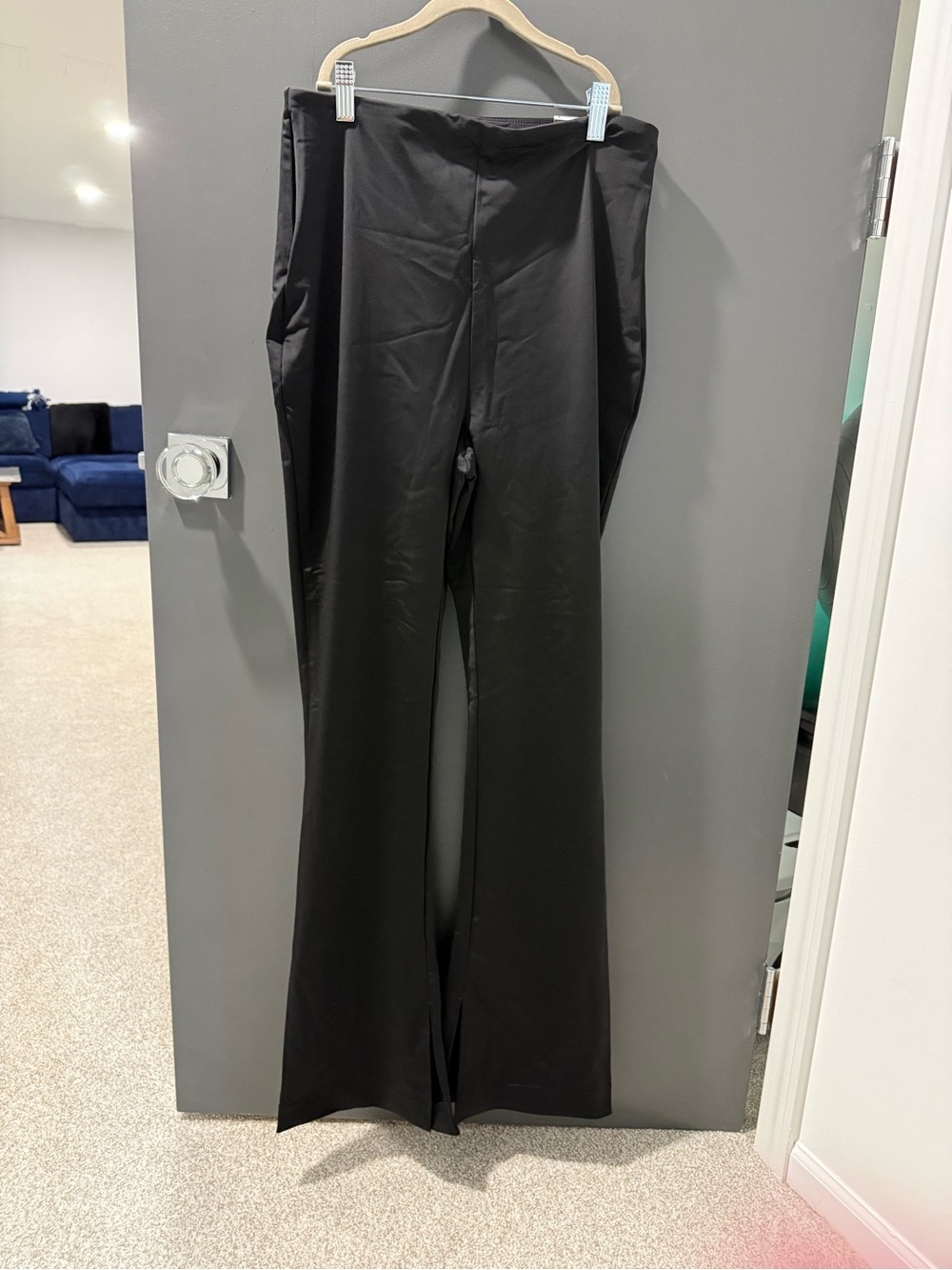 Express Black Wide Leg Stretch Pants